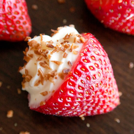Coconut Cheesecake Strawberries