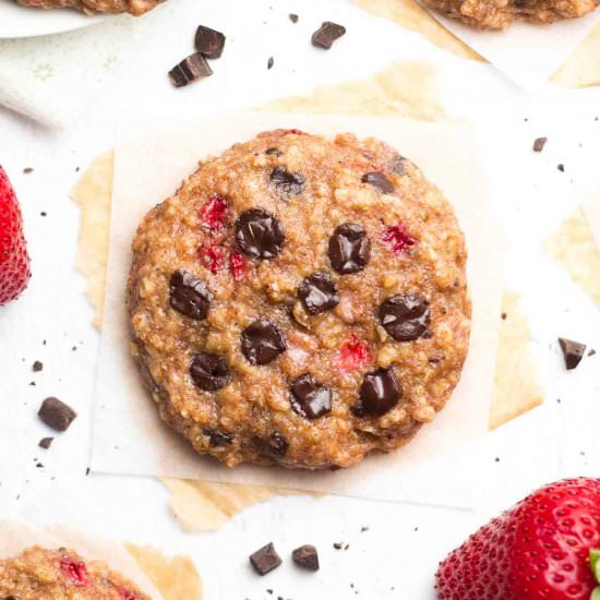 Chocolate Strawberry Oatmeal Cookie