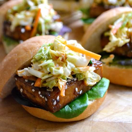 Korean BBQ Tofu Sliders