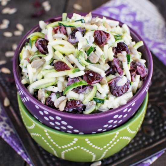 Cranberry Zucchini Slaw