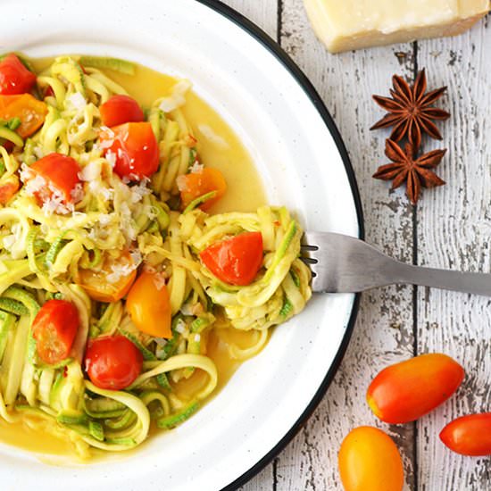 Zucchini Noodles with Tomato