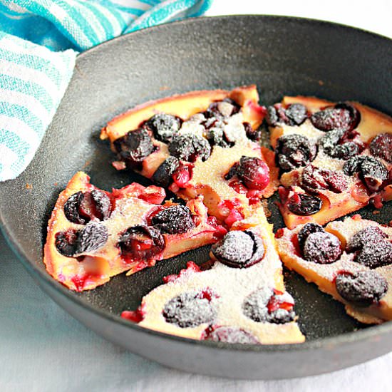 Eggless Cherry Clafoutis