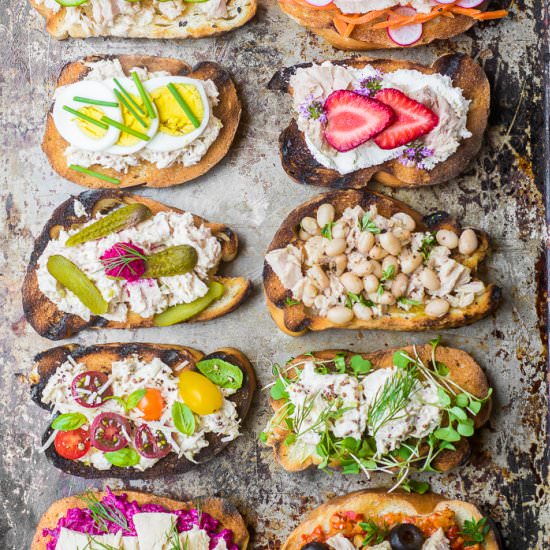 Wild Caught Tuna Crostini