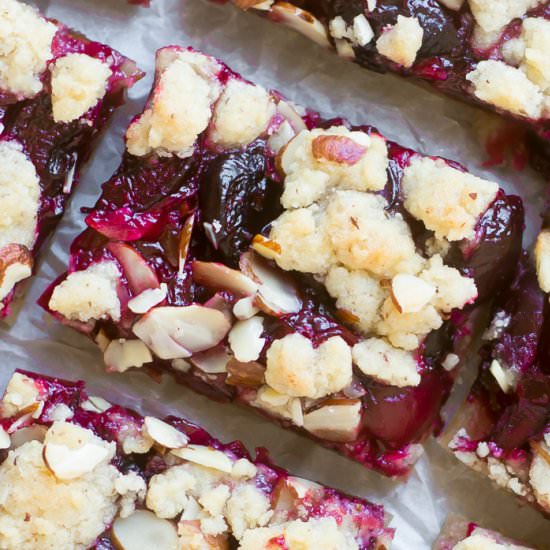 Sweet Cherry Almond Bars