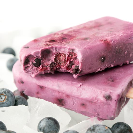 Blueberry Cream Pops