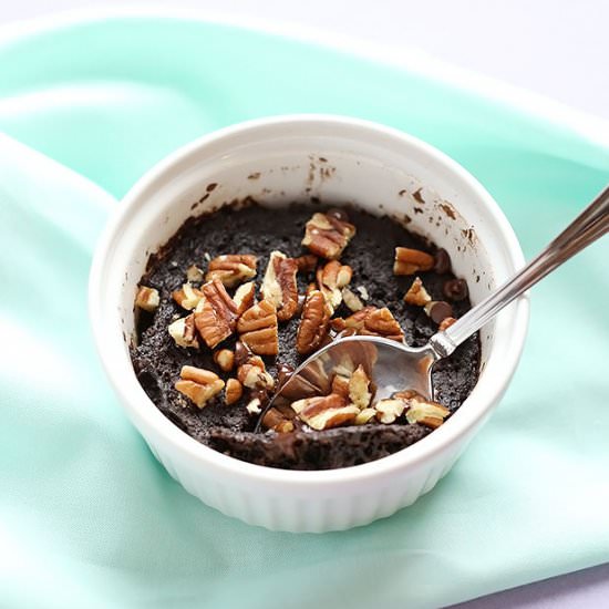 Healthy Vegan Microwave Brownie
