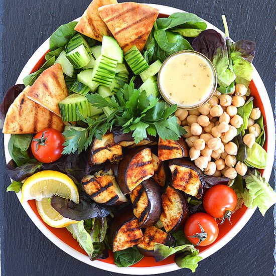 Grilled Eggplant Salad
