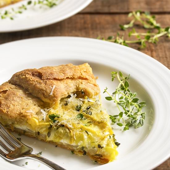 Summer Squash Crostata