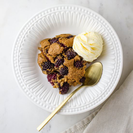 Deep-Dish Blackberry Cobbler