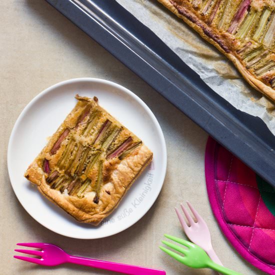 Rhubarb Frangipane Tart