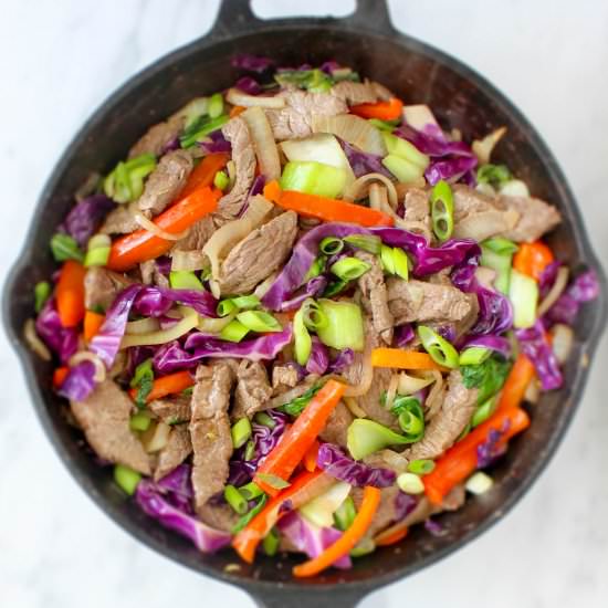 Spicy Coconut Beef Stir Fry