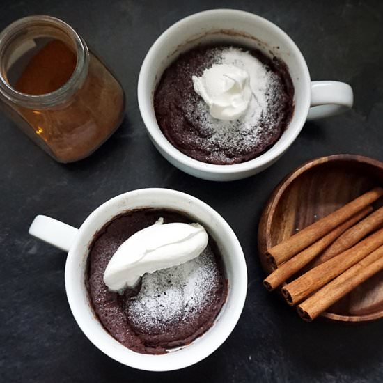 Mexican Chocolate Coffee Mug Cake