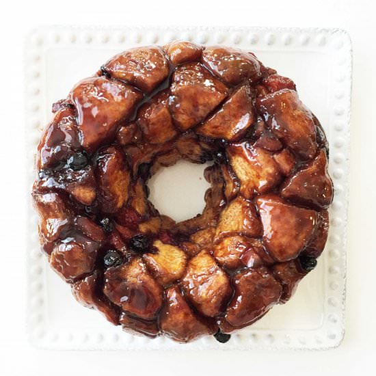 Skinny Mixed Berry Monkey Bread
