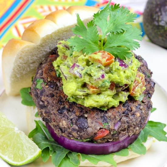 Southwest Black Bean Burgers