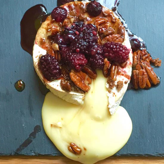 Baked Camembert Topped with Berries