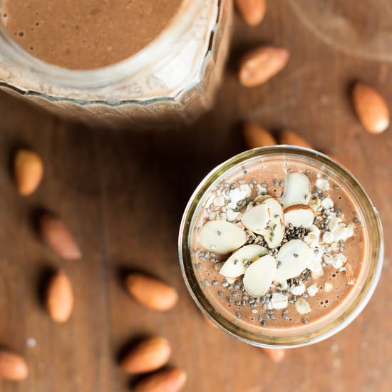 Vegan Chocolate Almond Smoothie