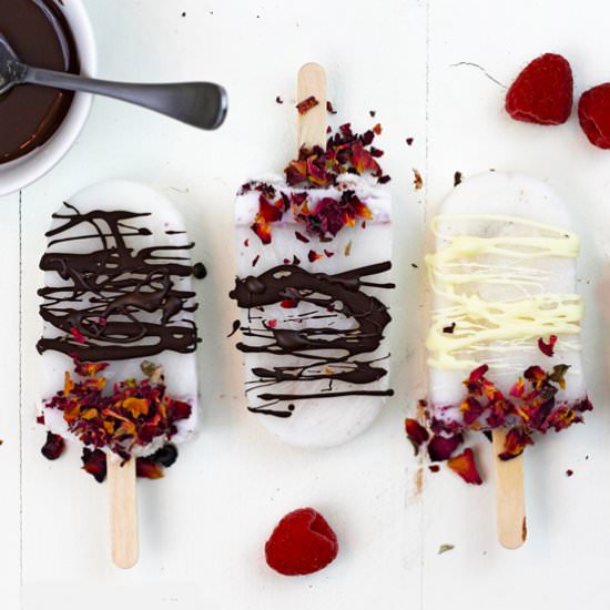 Rose Water Quinoa Milk Popsicles