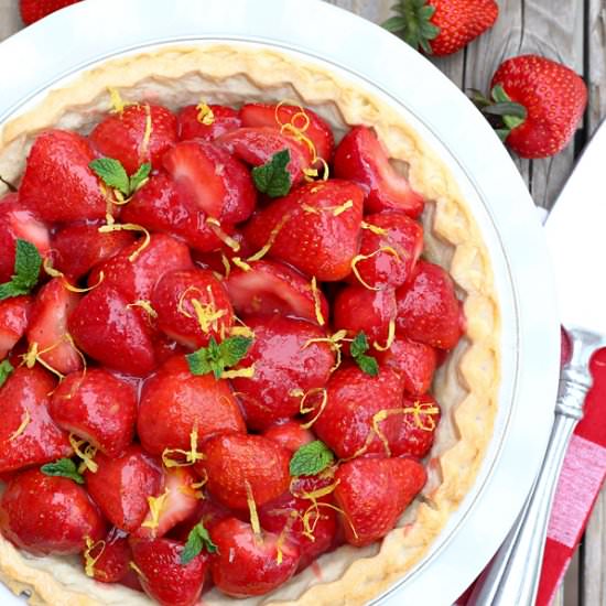 Strawberry Lemon Pie