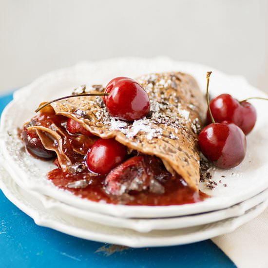 Dairy-Free Maple Chocolate Crepes
