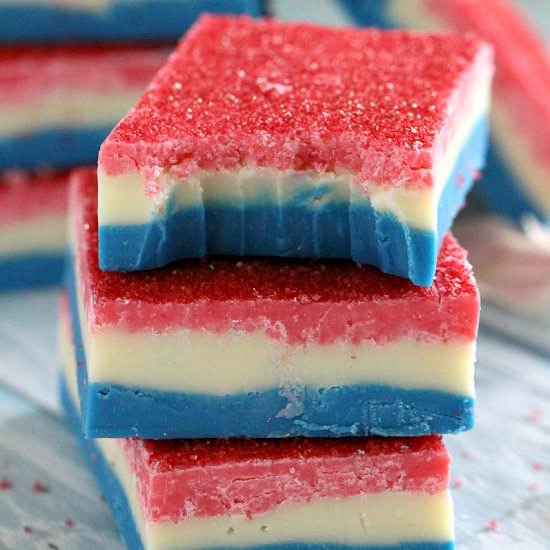 Patriotic Easy Fudge