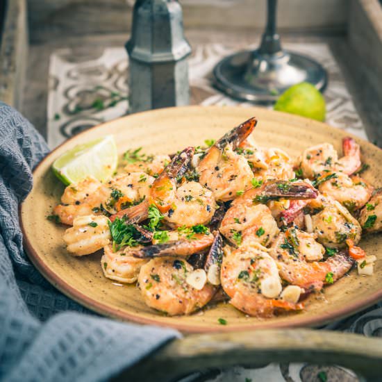 Garlic and parsley Prawns