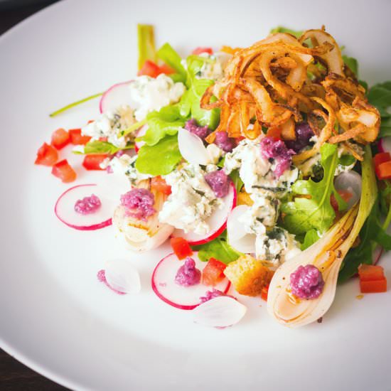 Blue Cheese and Onion Salad
