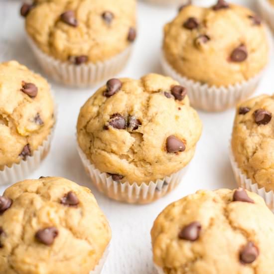 Chocolate Chip Banana Mini Muffin