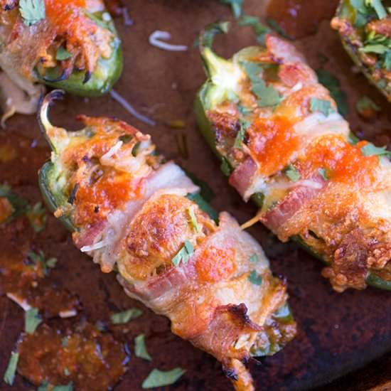 Bacon Wrapped Jalapeno Poppers