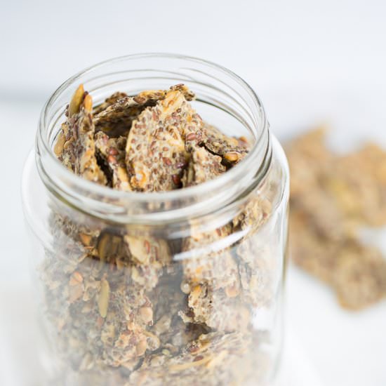 Home made seed crackers