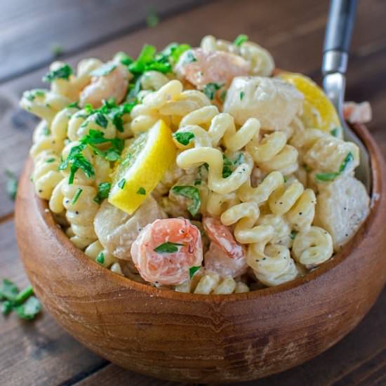 CREAMY SEAFOOD PASTA