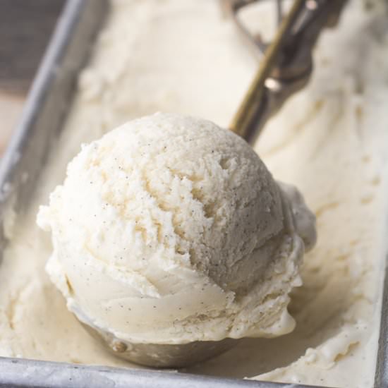 No Churn Vanilla Bean Ice Cream