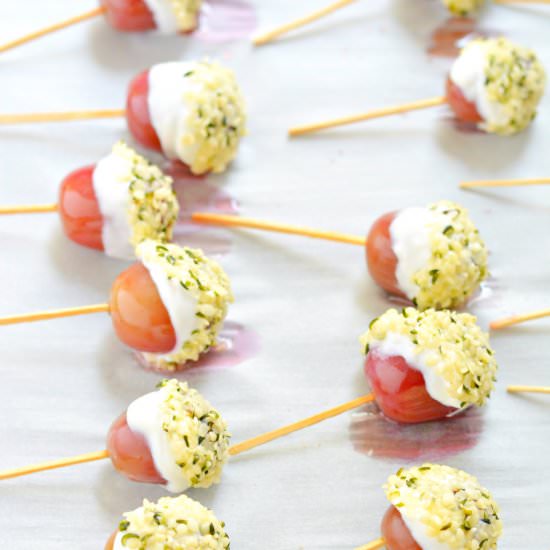 Greek Yogurt Grape Popsicles