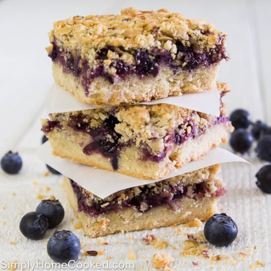 Blueberry Oatmeal Bars