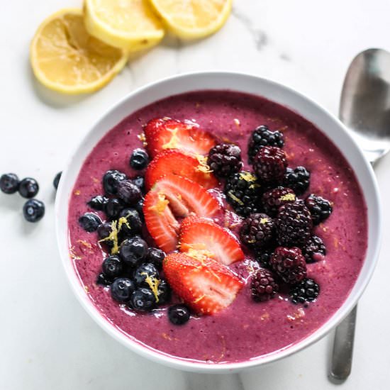 Lemon Berry Smoothie Bowls