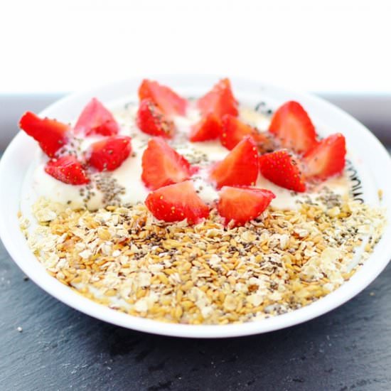 Toasted Oat Fruit Breakfast Bowl