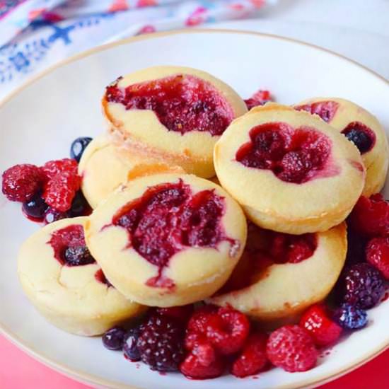 Raspberry Pancake Poppers