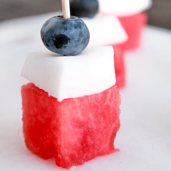Patriotic Fruit Skewers