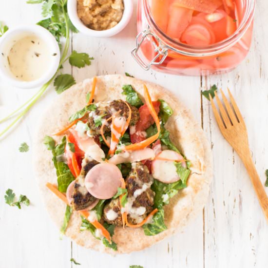 Vegan Lima Bean Falafel Wraps