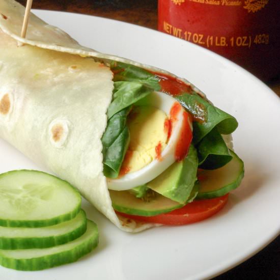 Egg and Avocado Wrap