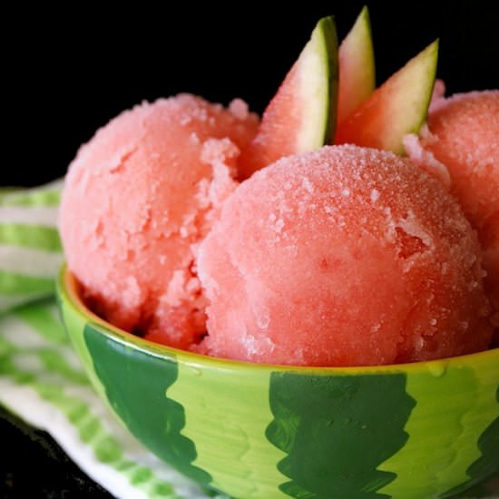 Easy Watermelon Sorbet