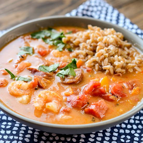Slow Cooker Spicy Gumbo