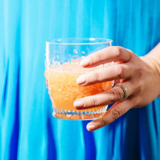 Blood Orange and Prosecco Cocktail