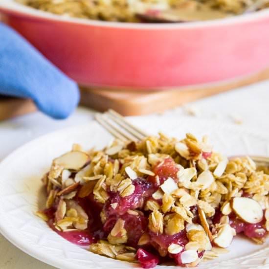 Cherry Almond Crisp