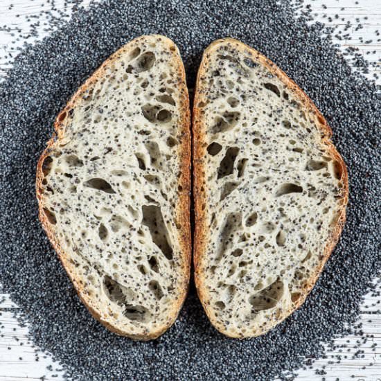 Poppy Seeds Sourdough Bread