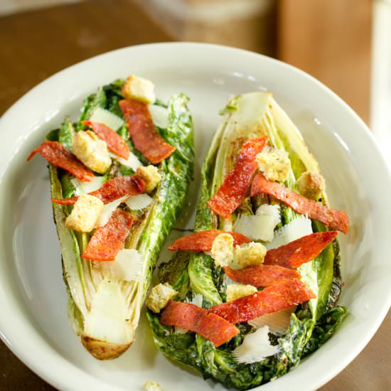 Grilled Italian Pepperoni Salad