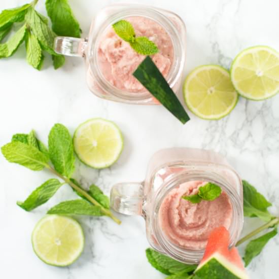 Watermelon Cucumber Mint Slushies