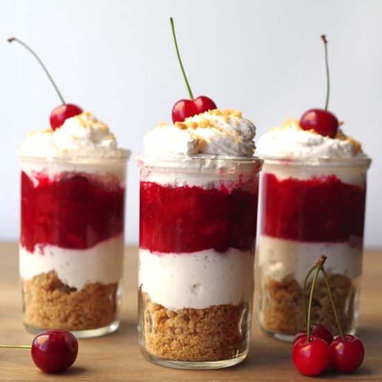 Cherry Pie Dessert Shots
