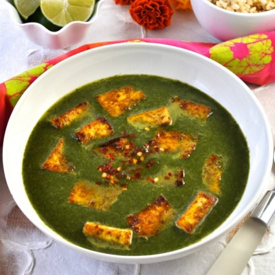 Palak Paneer with Tofu