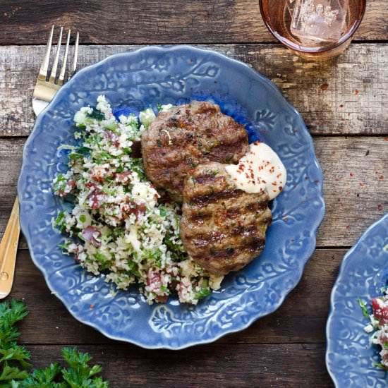 Lamb Patties with Cauliflower