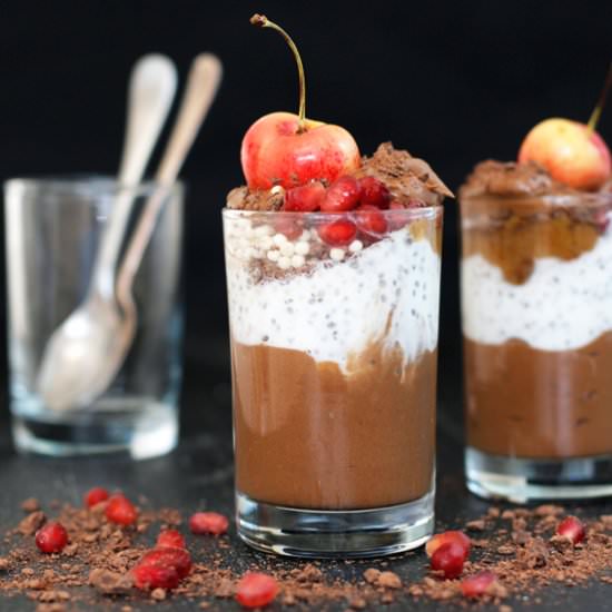Chocolate Mousse Cherry Parfait